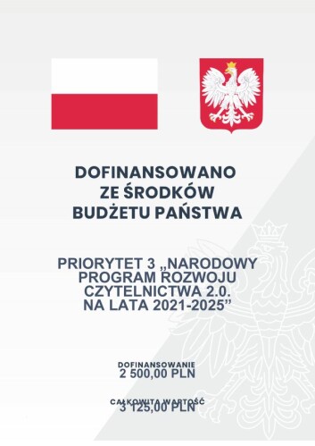 Plakat Narodowy program rozwoju czytelnictwa na lata 2021-2025